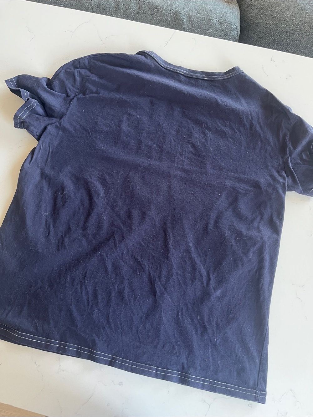 Sandro Navy T‑Shirt with Red Logo (Size 1) - Picture 6 of 10